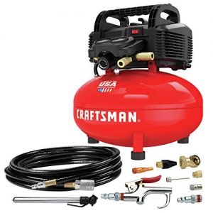 CRAFTSMAN Air Compressor, 6 gallon, Pancake, Oil-Free 13 Piece Accessory Kit