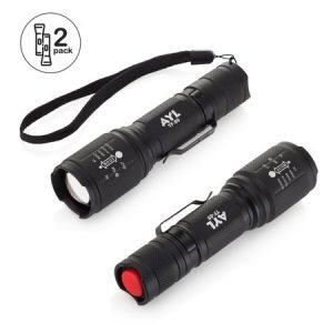 GearLight LED Tactical Flashlight S1000 [2 PACK] – High Lumen, Zoomable, 5 Modes