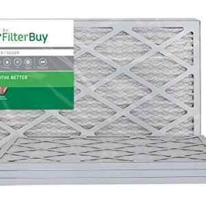 FilterBuy 16x20x1, Pleated HVAC AC Furnace Air Filter, MERV 8, AFB Silver, 4-Pack