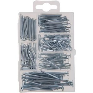 HongWay 1500pcs Hardware Nail Assortment Kit, Galvanized Nails, 12 Size