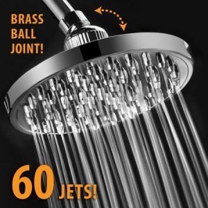 SparkPod Shower Head High Pressure Rain Luxury Modern Chrome Look Easy Tool Free