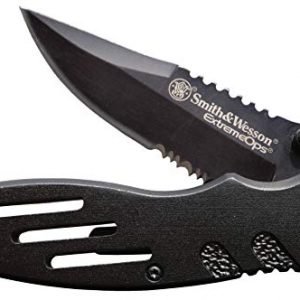 Smith & Wesson Extreme Ops SWA24S 7.1in S.S. Folding Knife with 3.1in Serrated Clip Point