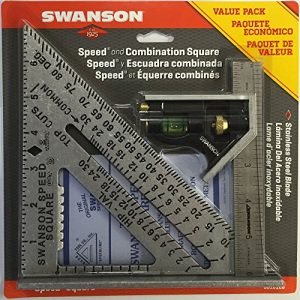 Swanson Tool S0101 7-inch Speed Square Layout Tool with Blue Book