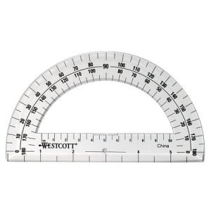 Protractor, Plastic – 7″