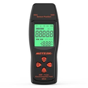 Meterk EMF Meter Electromagnetic Field Radiation Detector Handheld Mini Digital LCD EMF