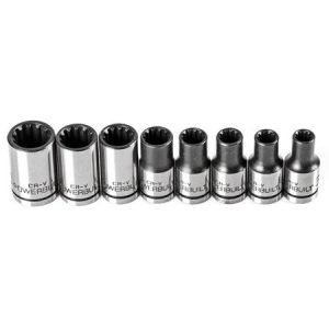 OEMTOOLS 22233 6 Piece Socket Tray Set | Metric & SAE Deep and Shallow