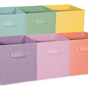 Sorbus Foldable Storage Cube Basket Bin – Great for Nursery, Playroom, Closet, Home