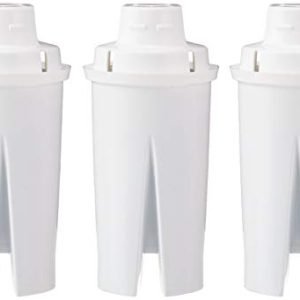 Amazon Basics Replacement Water Filters for Water Pitchers, Compatible with Brita - 3-Pack