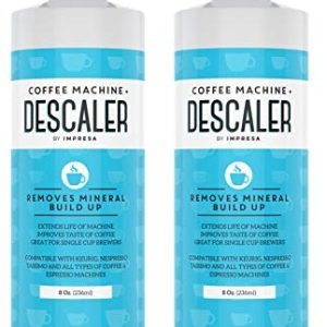 Descaler (2 Pack, 2 Uses Per Bottle) - Made in the USA - Universal Descaling Solution for Keurig, Nespresso, Delonghi and All Single Use Coffee and Espresso Machines