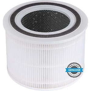 LEVOIT Core 300 Air Purifier Replacement Filter, 3-in-1 True HEPA, High-Efficiency Activated Carbon, Core300-RF, 1 Pack, White