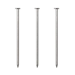 60pcs Hardware Nails, 3 Inches Nickel Plated Hanging Nails, Wall Nails for Hanging, Wood Nails, Long Nails (3 In)