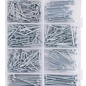 Qualihome Hardware Nail Assortment Kit, Includes Finish, Wire, Common, Brad and Picture Hanging Nails